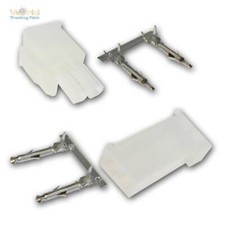 Złącze wtykowe AMP, wtyczka/gniazdo/para, 2-biegunowe, 1/5/10 sztuk, 12V/24V, zaciskane