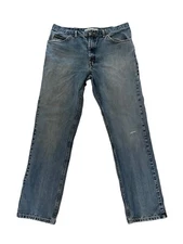 Lee  Regular Fit Jeans Blue Distressed Men’s Size 36x33 Vintage Good Condition👖