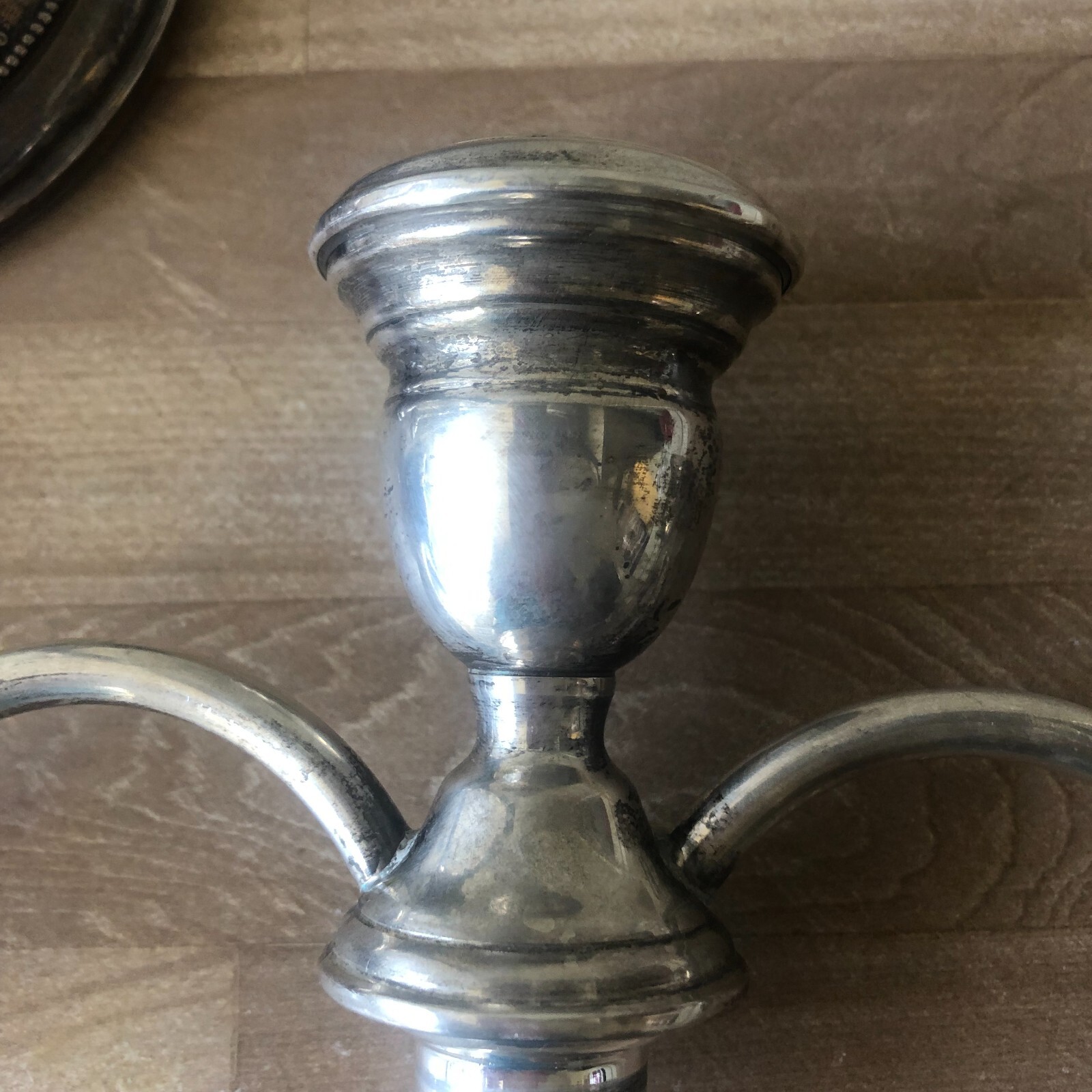 Wallace Rose Point Sterling Silver Candle Holders eBay