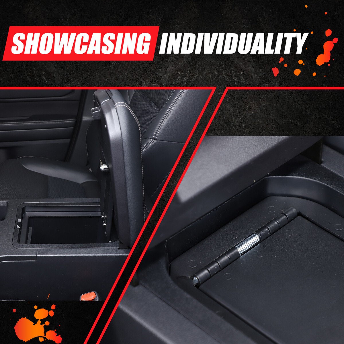 Console Armrest Vault Safe Box Lock Case For Toyota Land Cruiser