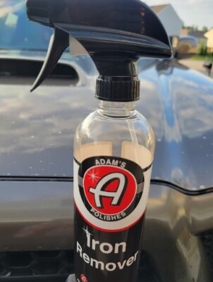 Adam's Iron Remover 16oz Iron Out Fallout Rust Remover Spray For Car Deta NEW