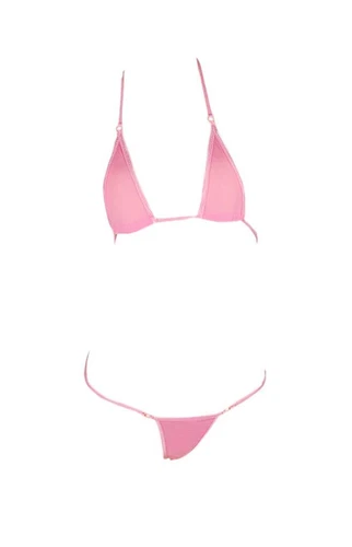 Women's Extreme Sexy Hot Silk Micro Bikinis Set, G-string Mini Thong Swimwear - Picture 11 of 35