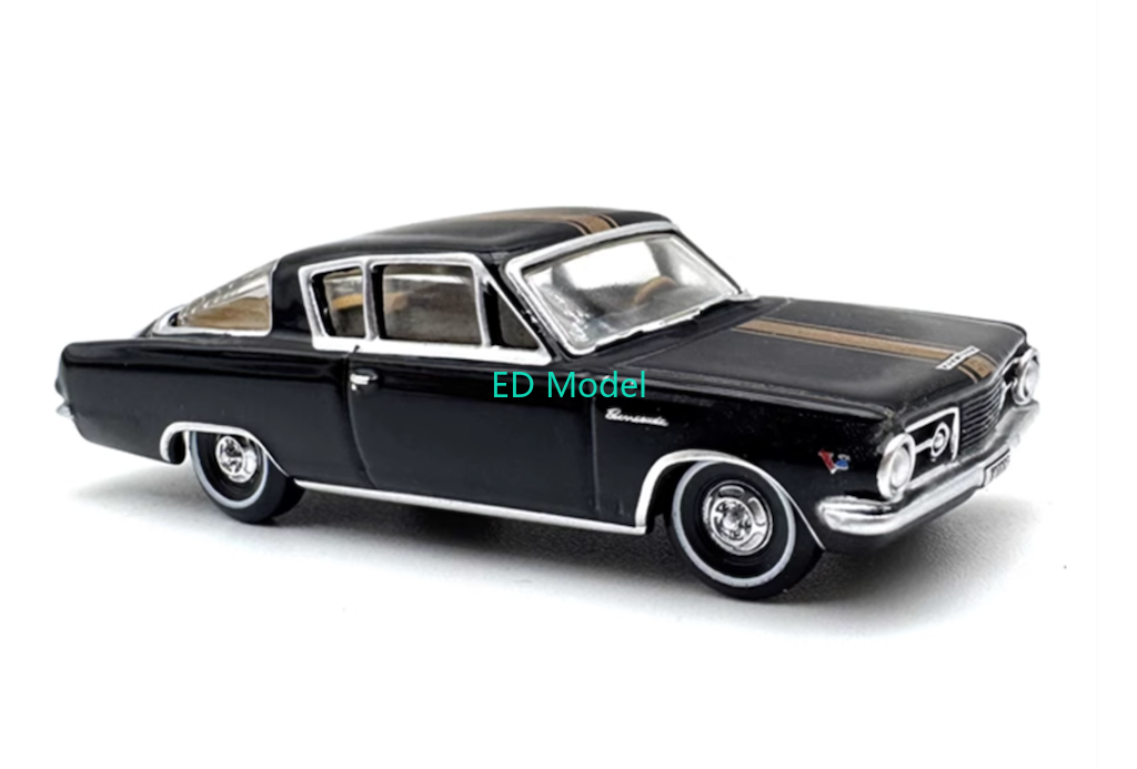 BN 1:87 Black Chrysler Plymouth Coupe Sports Classic Model Diecast Metal Car