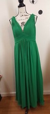 Azazie Hillary Bridesmaid Green Dress Size 8