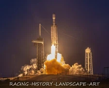 2023 April 15th 8x10  Launch Photo SpaceX Falcon Heavy USSF-67 Pad 39A Kennedy