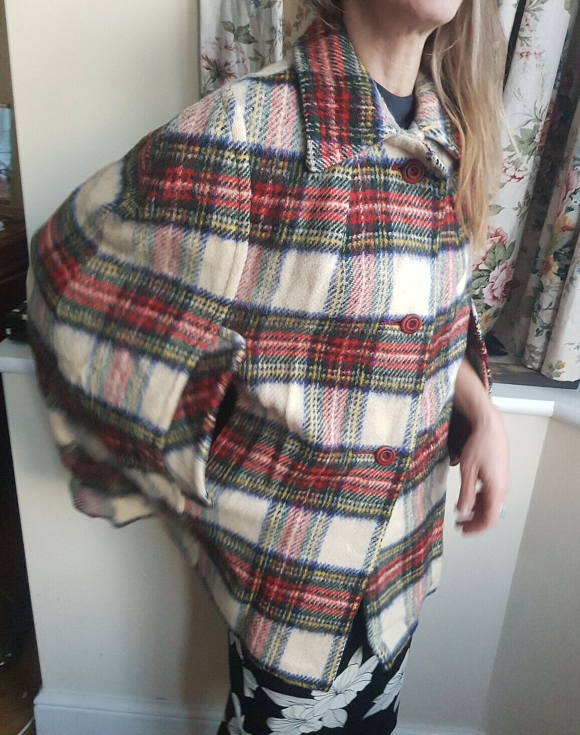 Jackets Cappotto Quadri Lungo Tartan Cappotto A Quadri Grigio