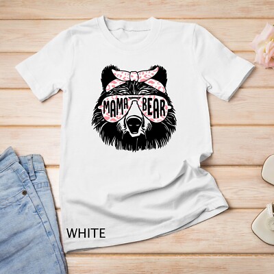Mama Bear Face Sunglasses Mother Mom Mommy Mother's Day T-Shirt Unisex T-shirt