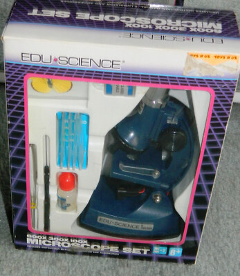 1989 NEW in OPEN BOX  Edu Science Microscope And ACCESSORIES & Manual
