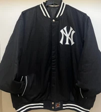 New York YANKEES Wool Black Color Reversible Jacket by JH Design -MLB Lic. & NEW