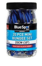 20 SMALL BUNGEE CORDS 10" SHORT MINI BIKE CAMPING ELASTIC STRAP HOOK STRETCH UK