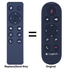 Replacement Remote Control For Logitech CC2000e ConferenceCam Connect
