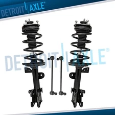 Front Struts w/ Coil Spring Assembly Sway Bar Links for 2009 - 2015 Honda Pilot
