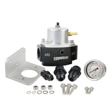Silver Return Style Adjustable Fuel Pressure Regulator 6an Boost Reference - 11