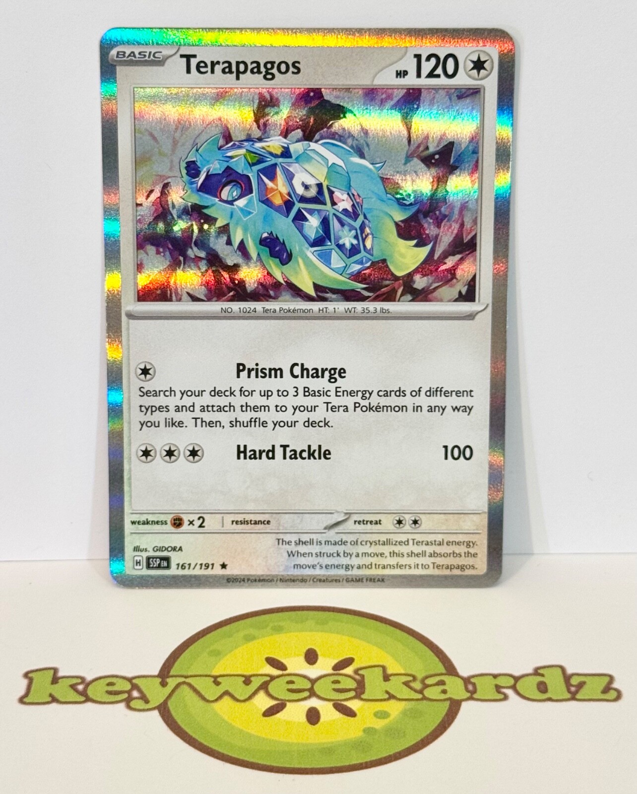 Terapagos 161/191 Sv08: Surging Sparks Holo | NEAR MINT | US 🥝