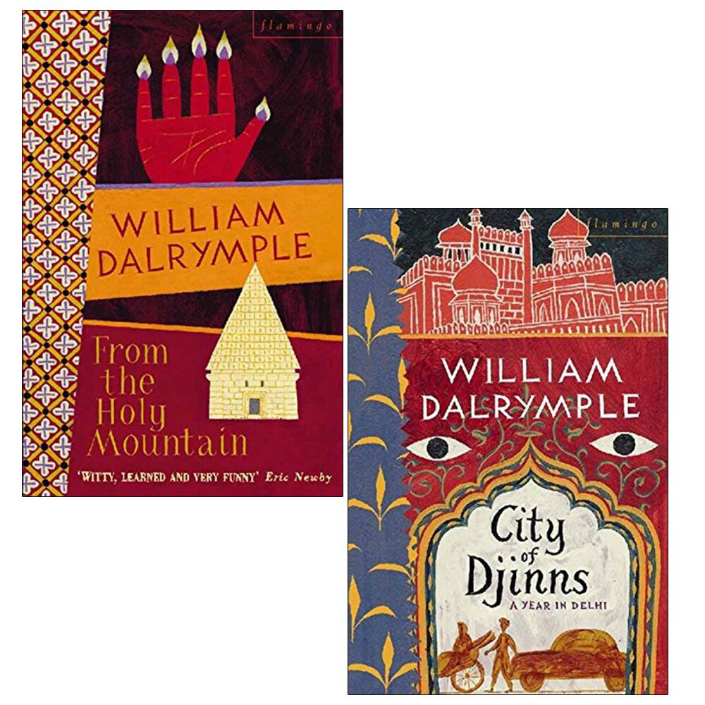 William Dalrymple 2 Books Collection Set (Holy Mountain & City of Djinns) PB NEW