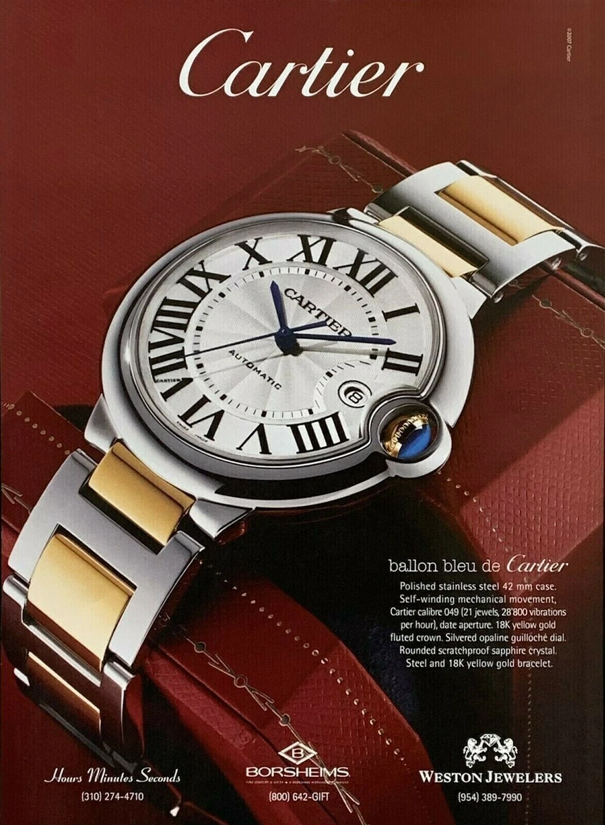 2008 CARTIER Watch Ballon Bleu de Cartier Original Magazine PRINT