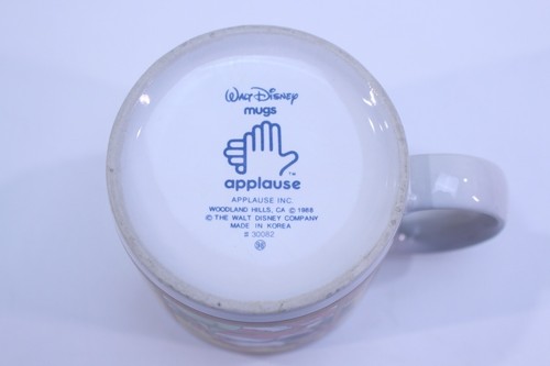 VTG 1988 Mug Applause Walt Disney Mickey Minnie Christmas Santa Dual Sided Kiss - Picture 6 of 8