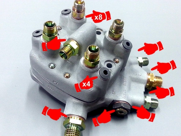 0438100144 Repair (Rebuild) kit for Bosch Fuel Distributor Lotus Esprit Turbo