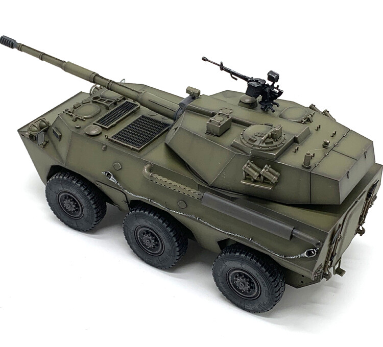 1:35 ARTISAN PTL-02 Wheeled Tank Destroyer Vehicle ABS Diecast