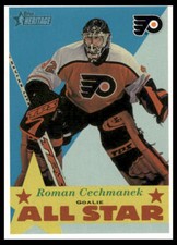 2001 Topps Heritage #119 Roman Cechmanek Philadelphia Flyers Hockey Card