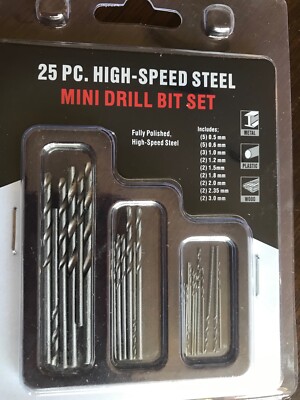 25 PIECE DRILL BIT SET NEW