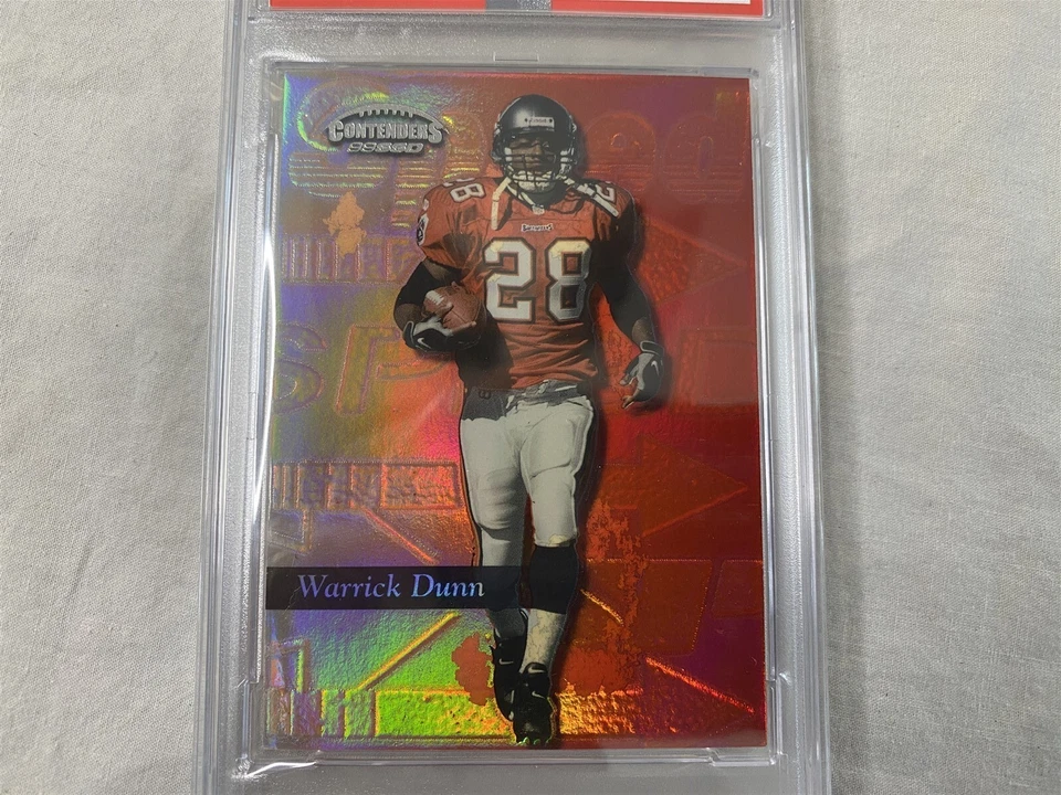 1999 Playoff Contenders SSD Football Warrick Dunn #13 PSA EX 5 Tampa Bay - Image 3 of 4