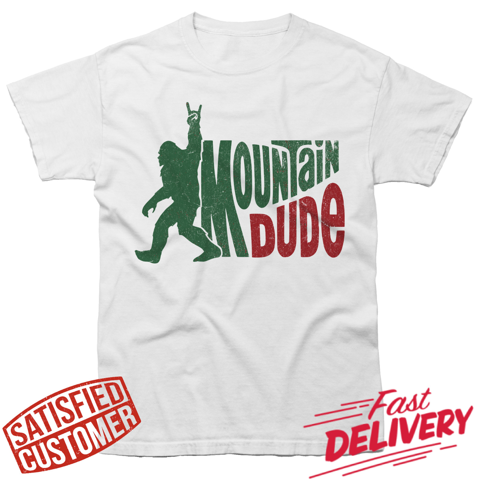 Camiseta Mountain Dude Funny Bigfoot Sasquatch Senderismo Camping Amantes