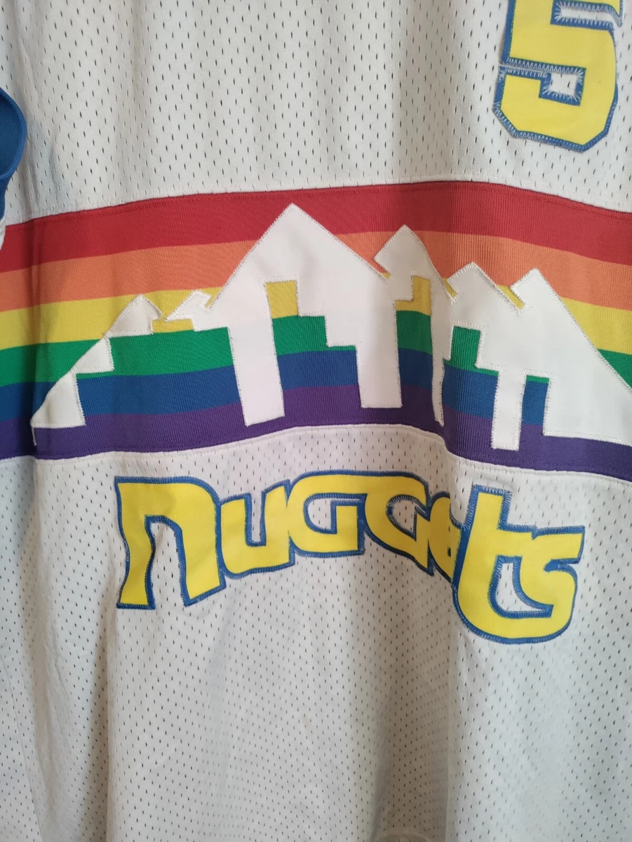 Denver Nuggets Jersey - Juwan Howard #5 - Mens XXL +2 - Nike - Vintage  Rainbow