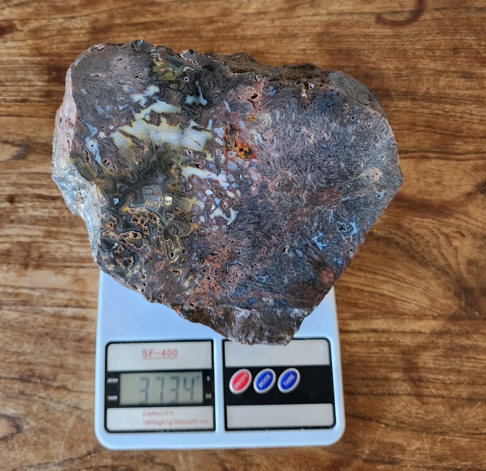 8.23 lbs (3.73 kg) Lapidary Agate, Large Agate Rough, Display Agate ...