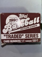 1990 Topps Traded Baseball Complete Set Of 132 Picture Cards 