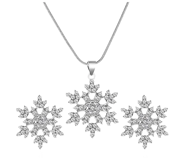 Snowflake jewelry deals sets