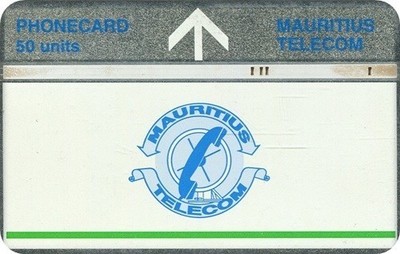 No. 151 HOLOGRAPHIC REMOTE MAP MAURITIUS ISLAND / 611A / MAURITIUS TELECOM / VF