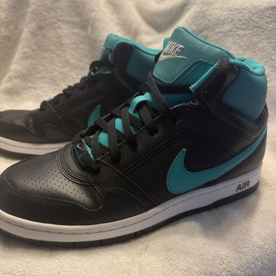 NIKE 2012 Air Prestige 3 High SI Sz 10.5 Black/New Green/White 407036-031, A6