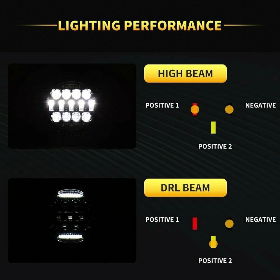 10x 7 Inch Round LED Work Light Pods Fog Spot DRL Offroad Bumper Bar 4WD ATV SUV - Image 4 of 4
