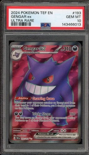 Pokemon Gengar ex Temporal Forces Ultra Rare #193 PSA 10 Gem Mint