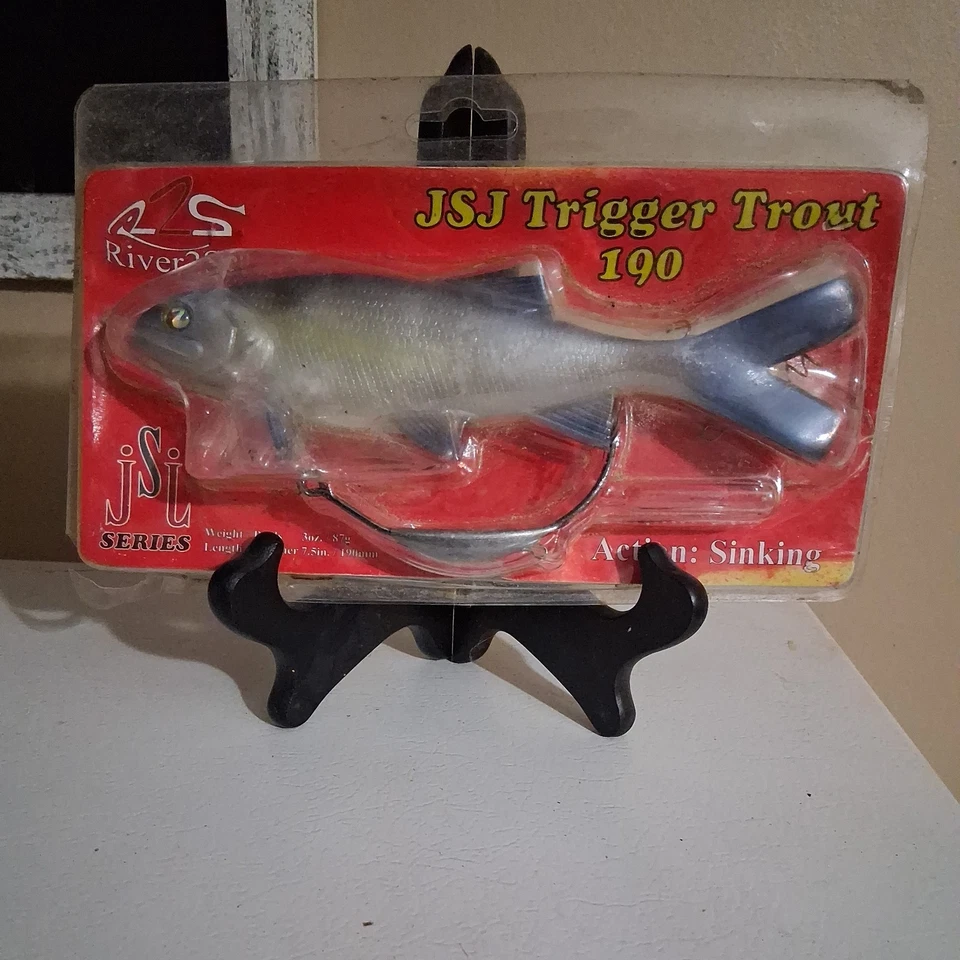 River2Sea DISCONTINUADO JSJ Trigger Trout 7.5" - 3oz aparejado sin malezas Swimbait #02 Foto 2 de 4