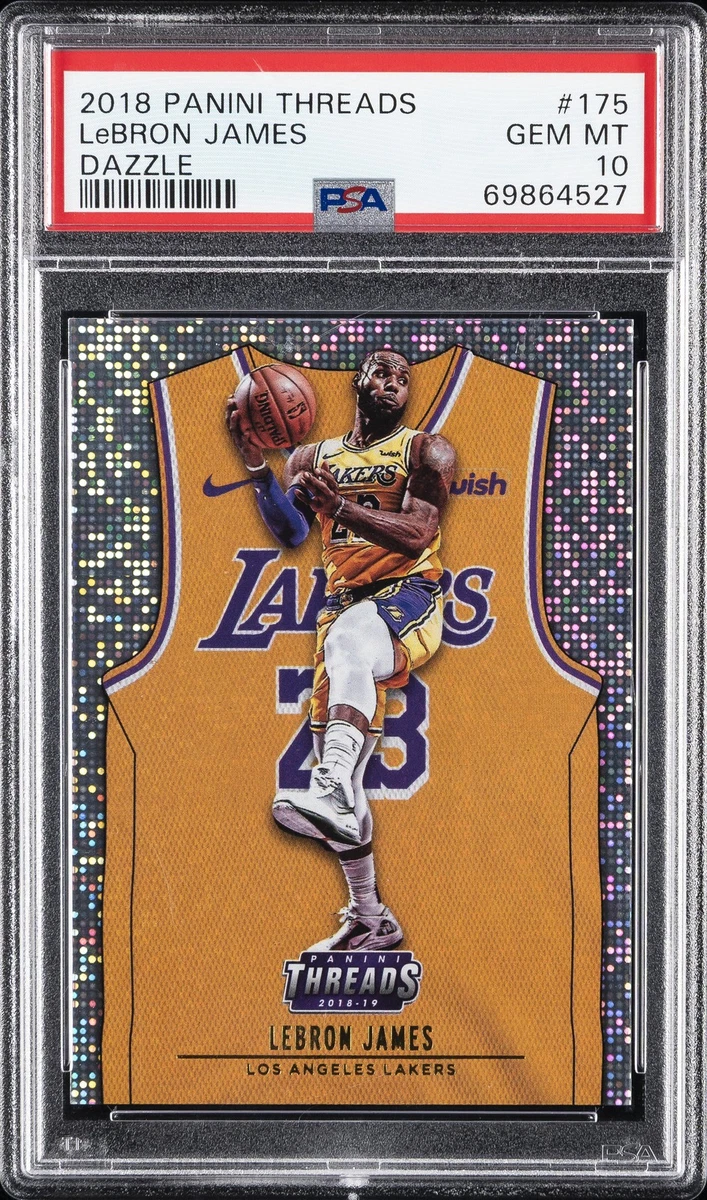 Panini LeBron James 10 Graded Basketball Sports Trading Cards