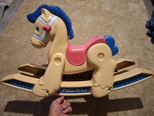 Vintage 1988 Fisher Price Rocking Horse Pony Toddler Children's Ride On Toy 1016