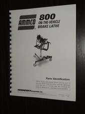 Ammco Model 800 Brake Lathe Parts Manual