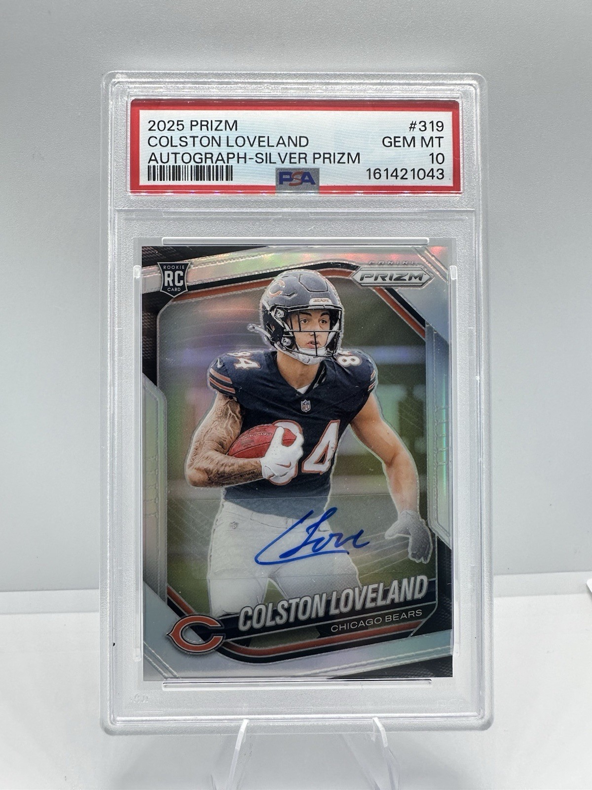 Colston Loveland Panini Prizm #319 Autograph Silver
