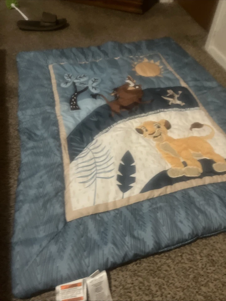 Edredón de cuna de bebé Lambs & Ivy Lion King Adventure 36”x44” Foto 3 de 4