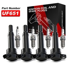   4 Ignition Coil Spark Plug for Hyundai Elantra Tucson Kia Forte Soul UF651