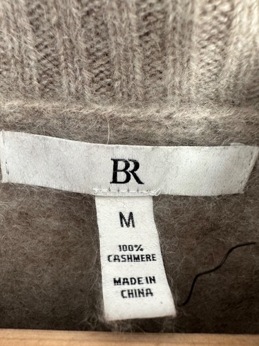 Banana Republic Women's Medium Cashmere Turtleneck Midi Sweater Dress in Tan - Picture 3 of 8