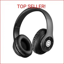 iJoy Bluetooth Headphones Over Ear, Wireless and Wired Foldable Headset Built-in