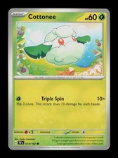 Cottonee 014/162 Temporal Forces Pokemon  Trading Card TCG