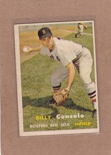 1957 TOPPS BASEBALL BILLY CONSOLO #399 RED SOX VGEX/EX *A49416