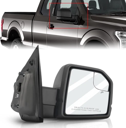 For 2015-2020 Ford F-150 Passenger Right Side Door Mirror Power+Lamp FL3Z17682CB