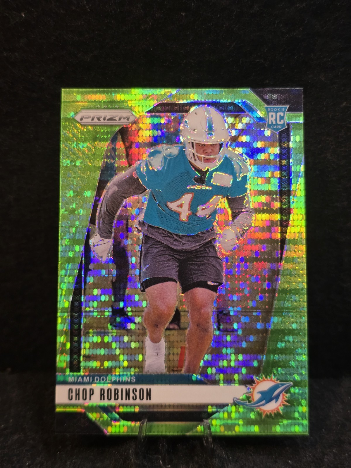2024 Prizm - Rookies Chop Robinson #319 Neon Green Pulsar Prizm (RC) Dolphins