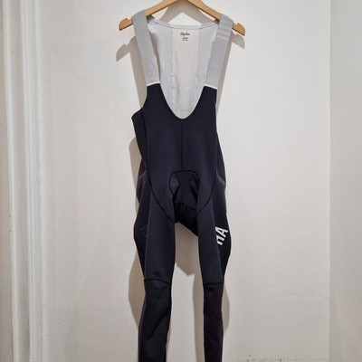 Rapha Pro Team Trägerhose Herren Medium schwarz weiß Radsport Thermo Tights
