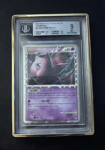 *POP 26 & SWIRL* BGS 9 Mew 97/102 Triumphant Holo Rare